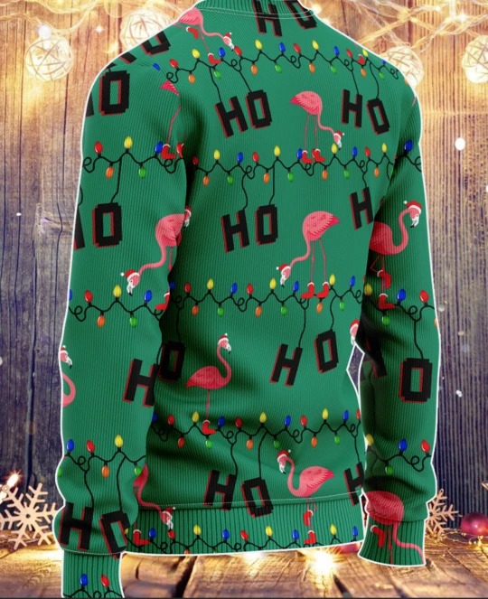 Flamingo Ho Ho Ho Christmas Knitted 3d hoodie, sweater 3 Flamingo Ho Ho Ho Christmas Knitted 3d hoodie sweater 1