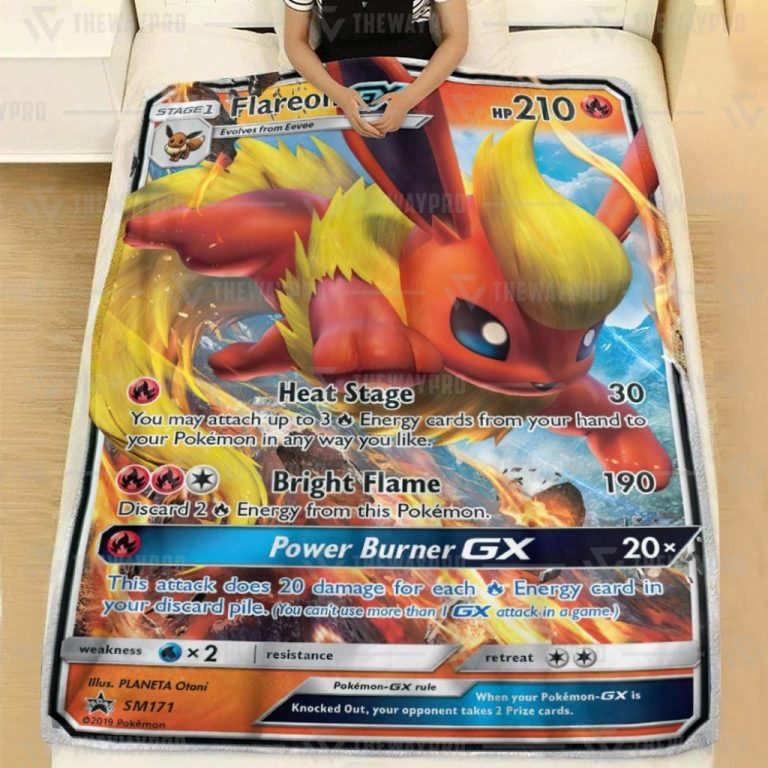 Flareon GX Pokemon blanket 2