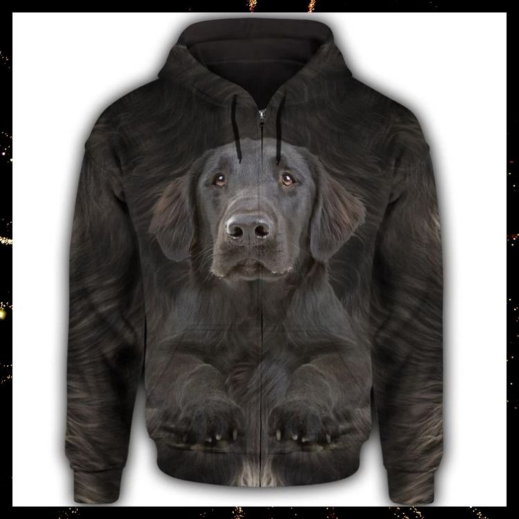 Flat-coated Retriever Face 3d all over print hoodie 2 Flat coated Retriever Face 3d all over print hoodie 2