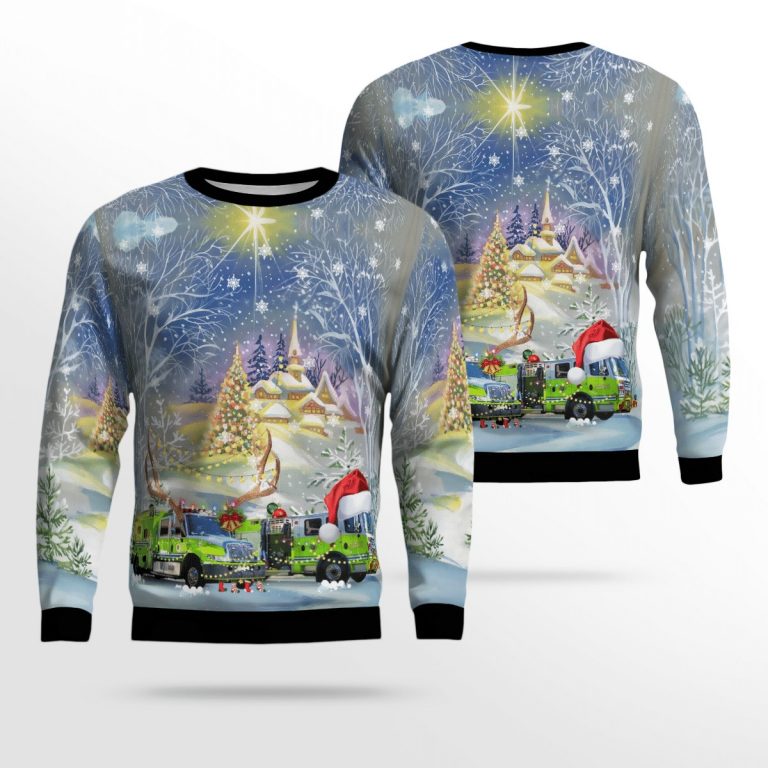 Florida Miami Dade Fire Rescue Department Christmas sweater sweatshirt