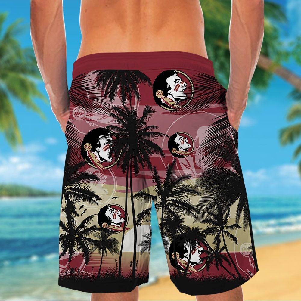 Florida State Seminoles football Hawaiian Tropical shirt, short 2 Florida State Seminoles football Hawaiian Tropical shirt short 4
