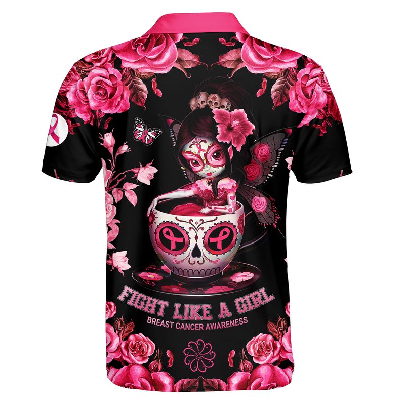 Flower sugar skull fairy Fight like a girl Breast cancer awareness 3d shirt, hoodie 8 Flower sugar skull fairy Fight like a girl Breast cancer awareness 3d shirt hoodie 7