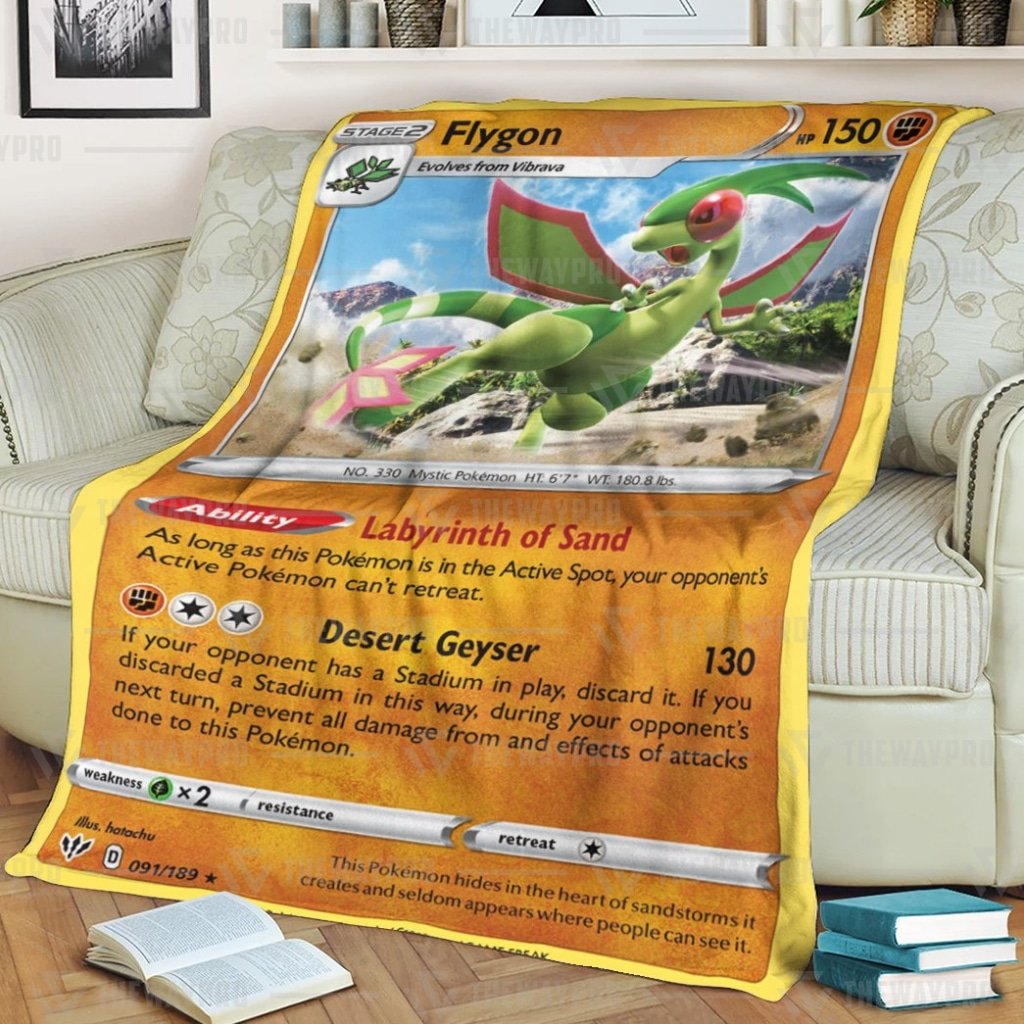 Flygon Darkness Ablaze Pokemon blanket 1