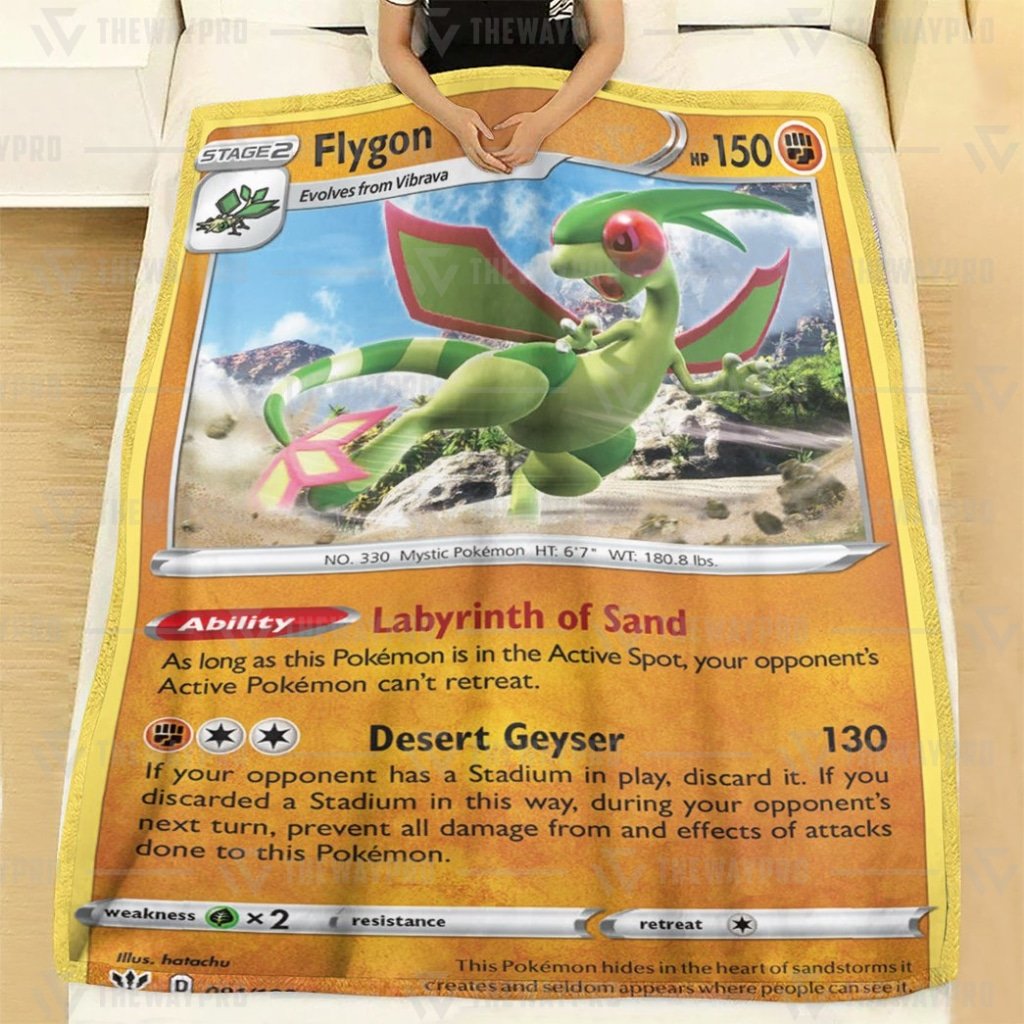 Flygon Darkness Ablaze Pokemon blanket 21 Flygon Darkness Ablaze Pokemon blanket 2