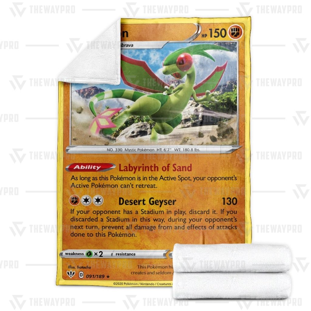 Flygon Darkness Ablaze Pokemon blanket 20 Flygon Darkness Ablaze Pokemon blanket 3