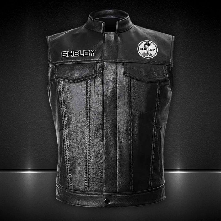 Ford Shelby Vest Leather Jacket2