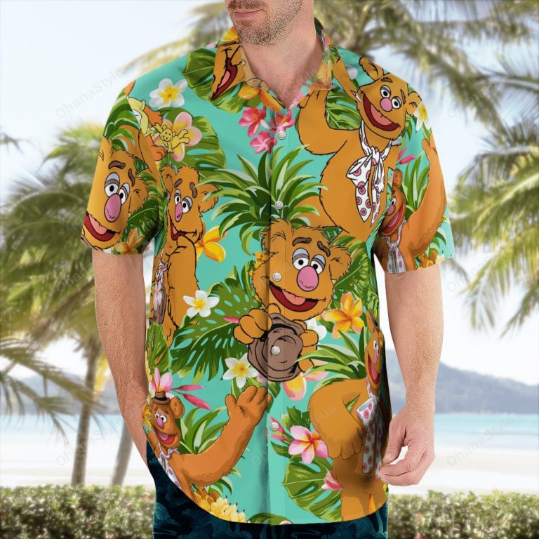 Fozzie Bear pineapple tropical hawaiian shirt 3 Fozzie Bear pineapple tropical hawaiian shirt 3