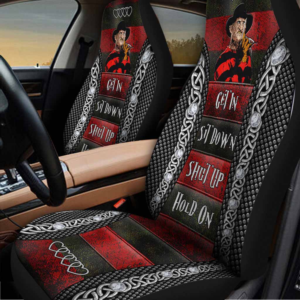 Freddy Krueger Sweet Dreams Get In Sit Down Shut Up Hold On Car Seat Cover 2 Freddy Krueger Sweet Dreams Get In Sit Down Shut Up Hold On Car Seat Cover 2