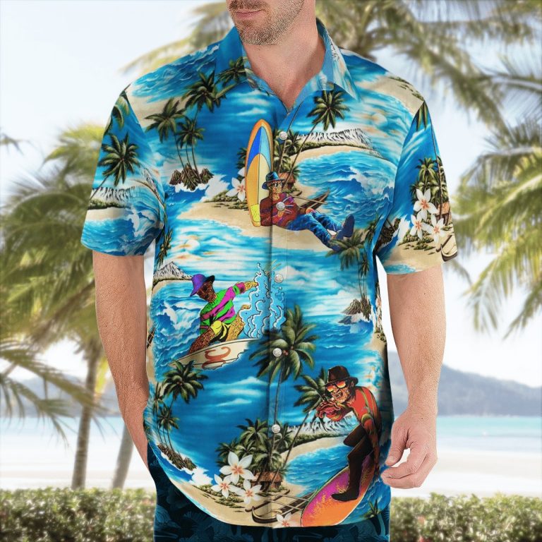Freddy Krueger into the beach Hawaiian shirt 2