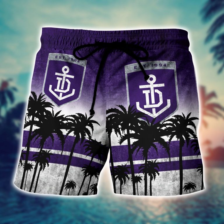 Fremantle Dockers AFL Hawaiian shirt short 3