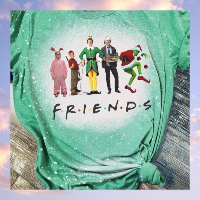 Friends christmas bleach 3d shirt 2 Friends christmas bleach 3d shirt 2