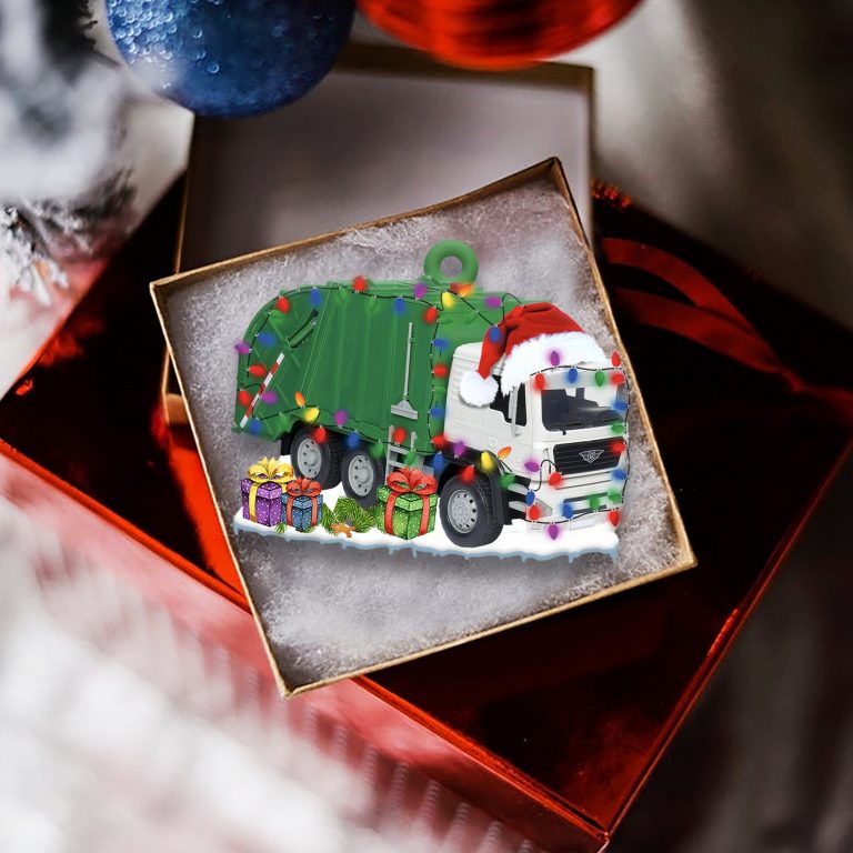Garbage Truck light shape christmas gift ornament 2