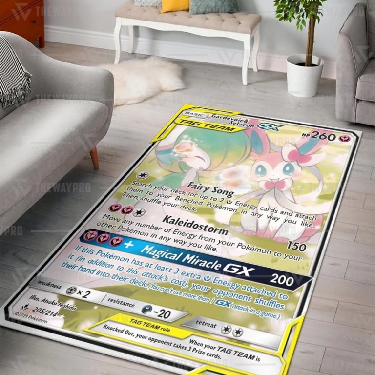 Gardevoir and Sylveon GX Pokemon blanket rug tumbler 1