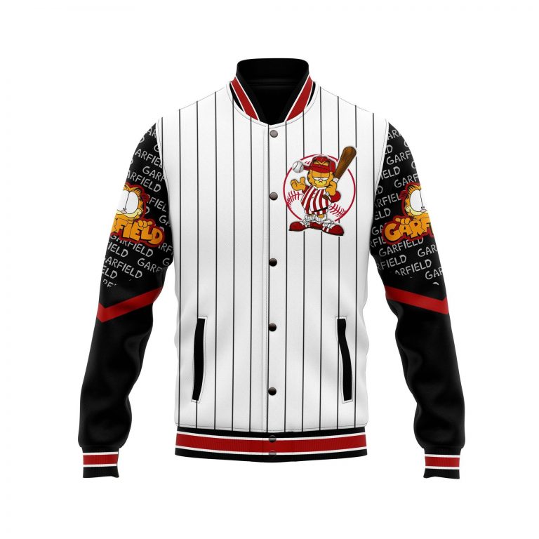 Garfield custom baseball jacket (3) Garfield custom baseball jacket 3