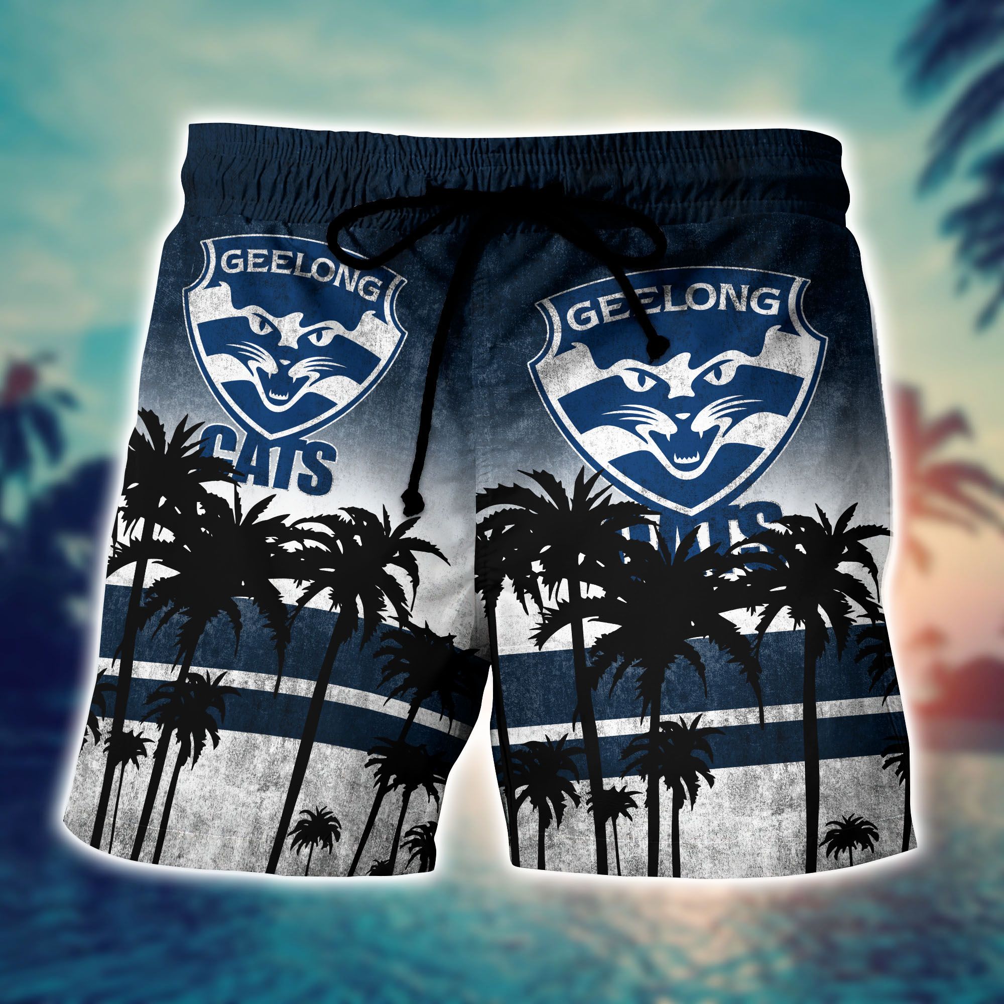 Geelong Cats AFL Hawaiian shirt 6 Geelong Cats AFL Hawaiian shirt short 3