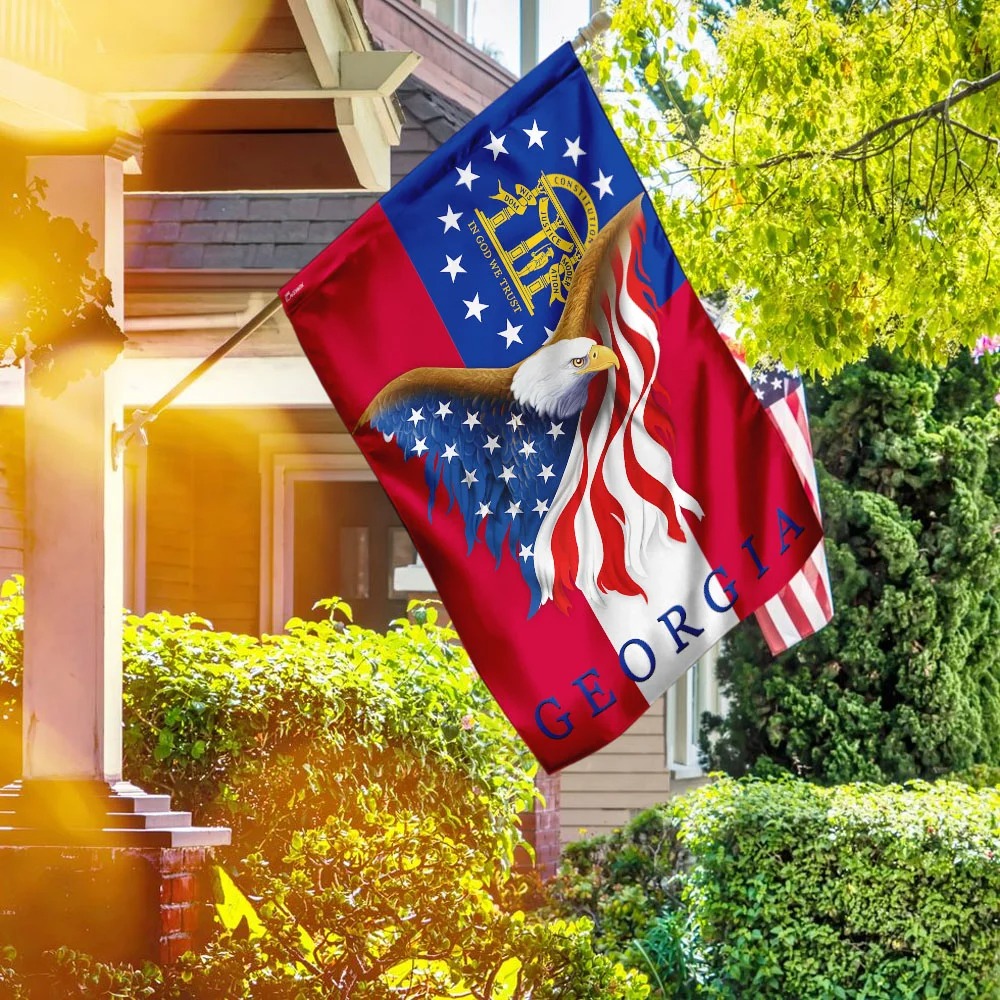 Georgia Eagle American Flag 2