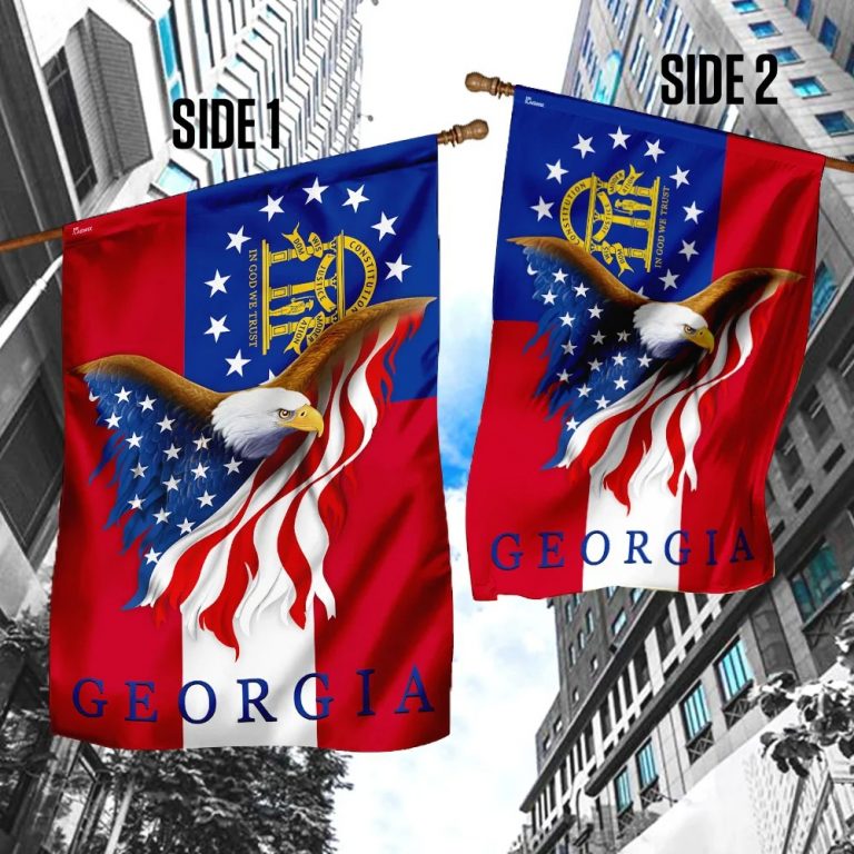 Georgia Eagle American Flag 3