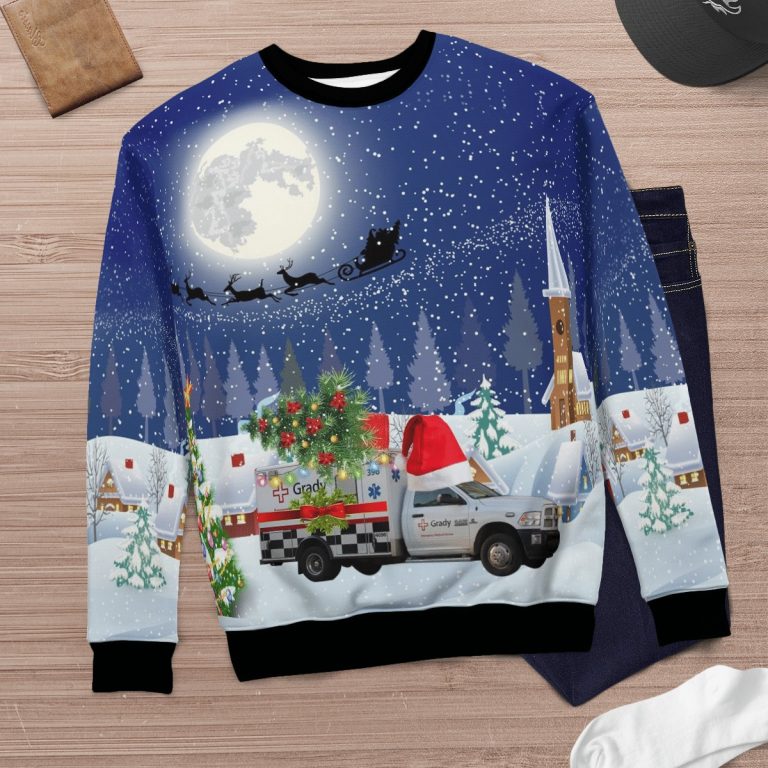 Georgia Grady EMS Christmas night ugly sweater 3 Georgia Grady EMS Christmas night ugly sweater 3