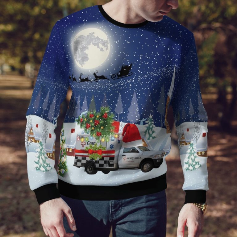 Georgia Grady EMS Christmas night ugly sweater 4 Georgia Grady EMS Christmas night ugly sweater 4