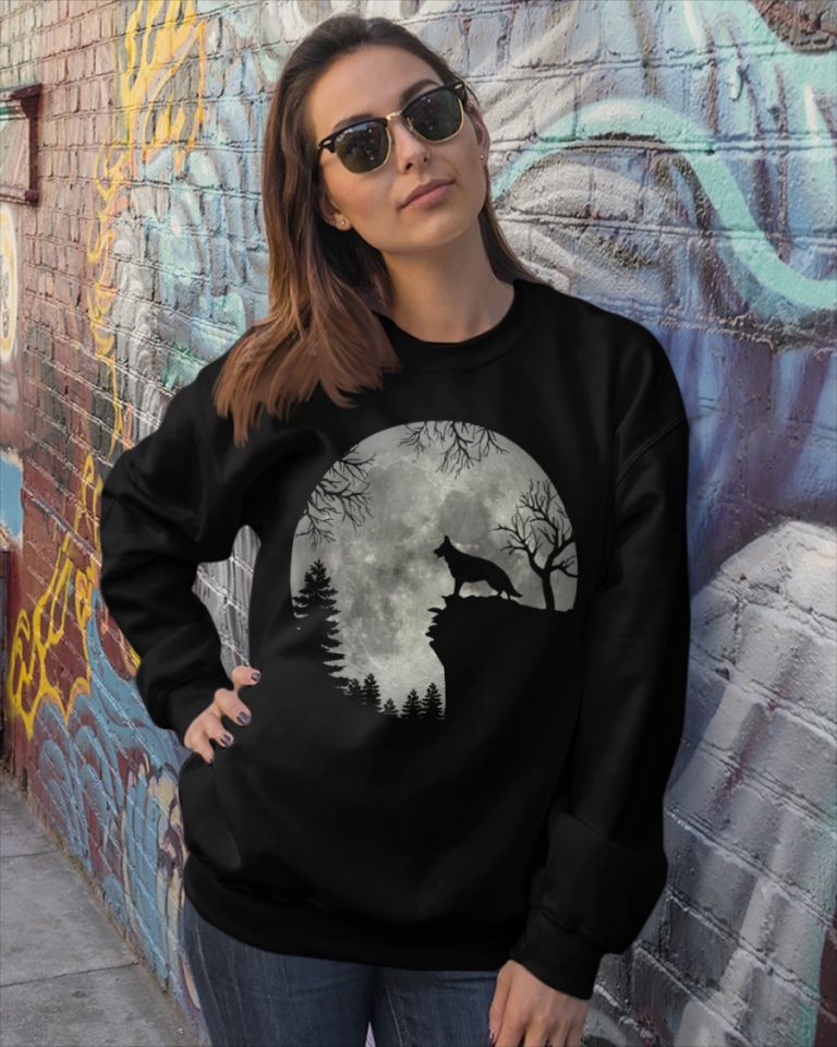 German Shepherd And Moon Halloween shirt hoodie 13