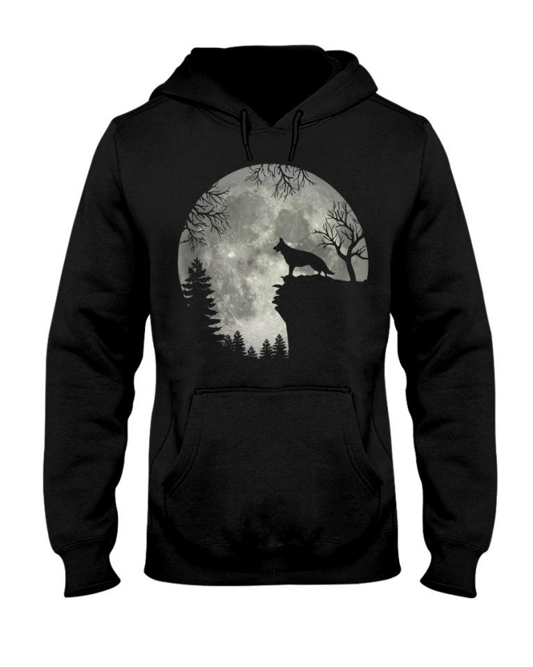 German Shepherd And Moon Halloween shirt hoodie 6