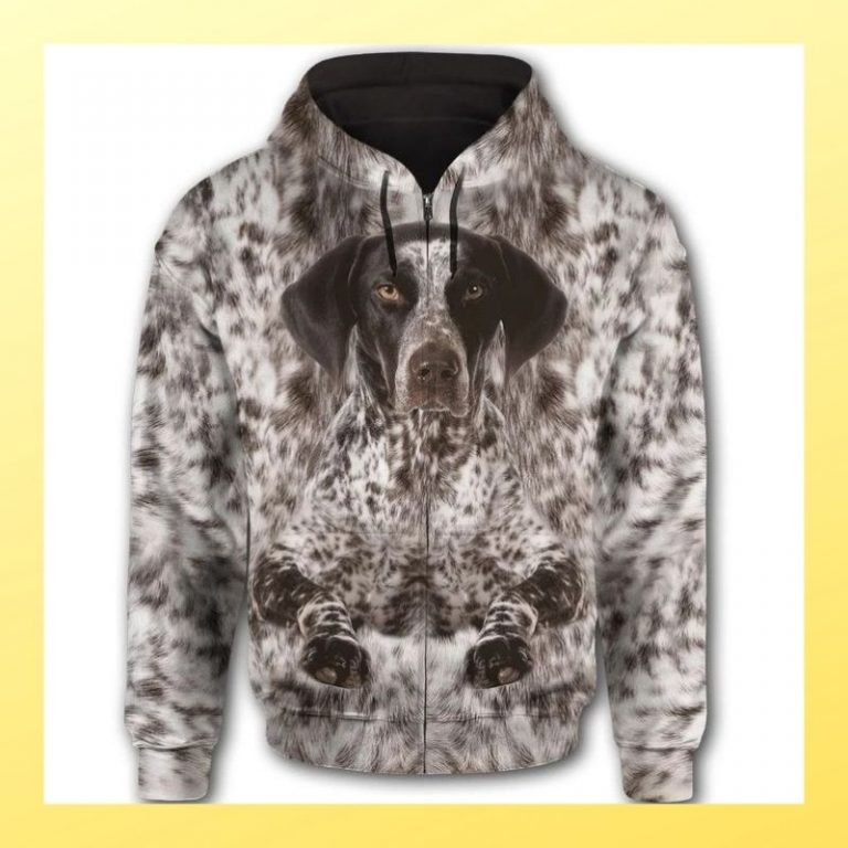 German Shorthaired Pointer Cute Face 3d full print hoodie 2