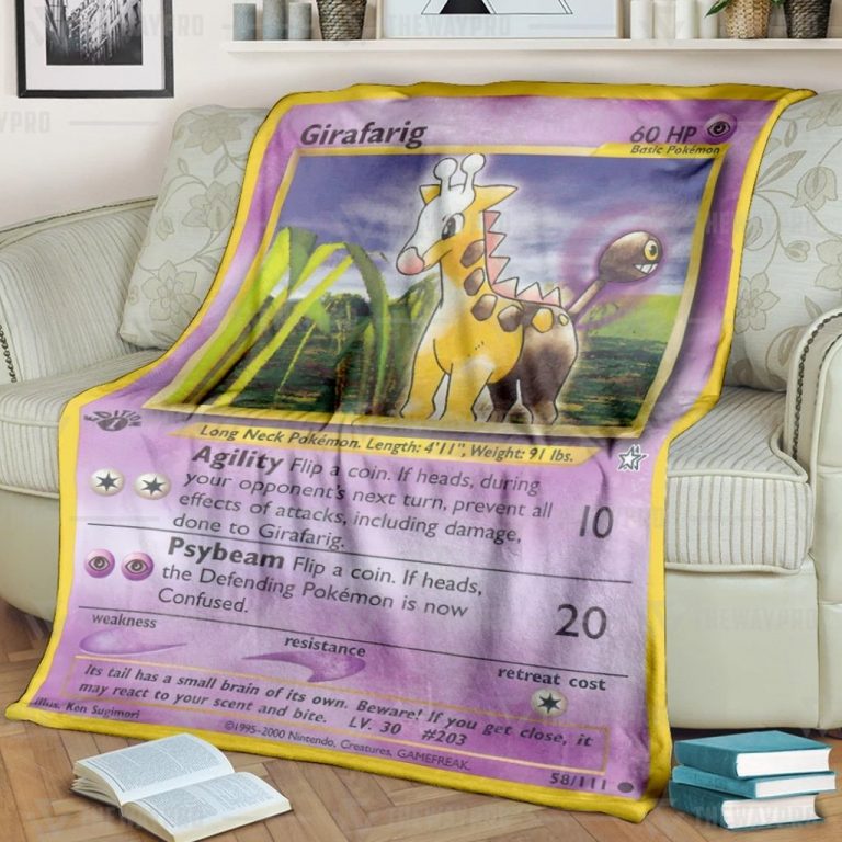 Girafarig Custom Pokemon blanket 1