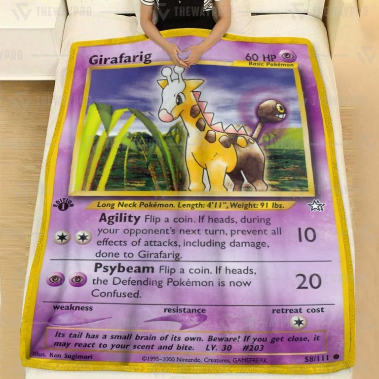 Girafarig Custom Pokemon blanket 2