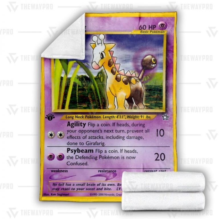 Girafarig Custom Pokemon blanket 3