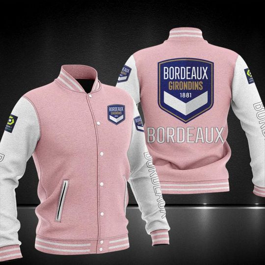Girondins de Bordeaux Varsity Baseball Jacket4