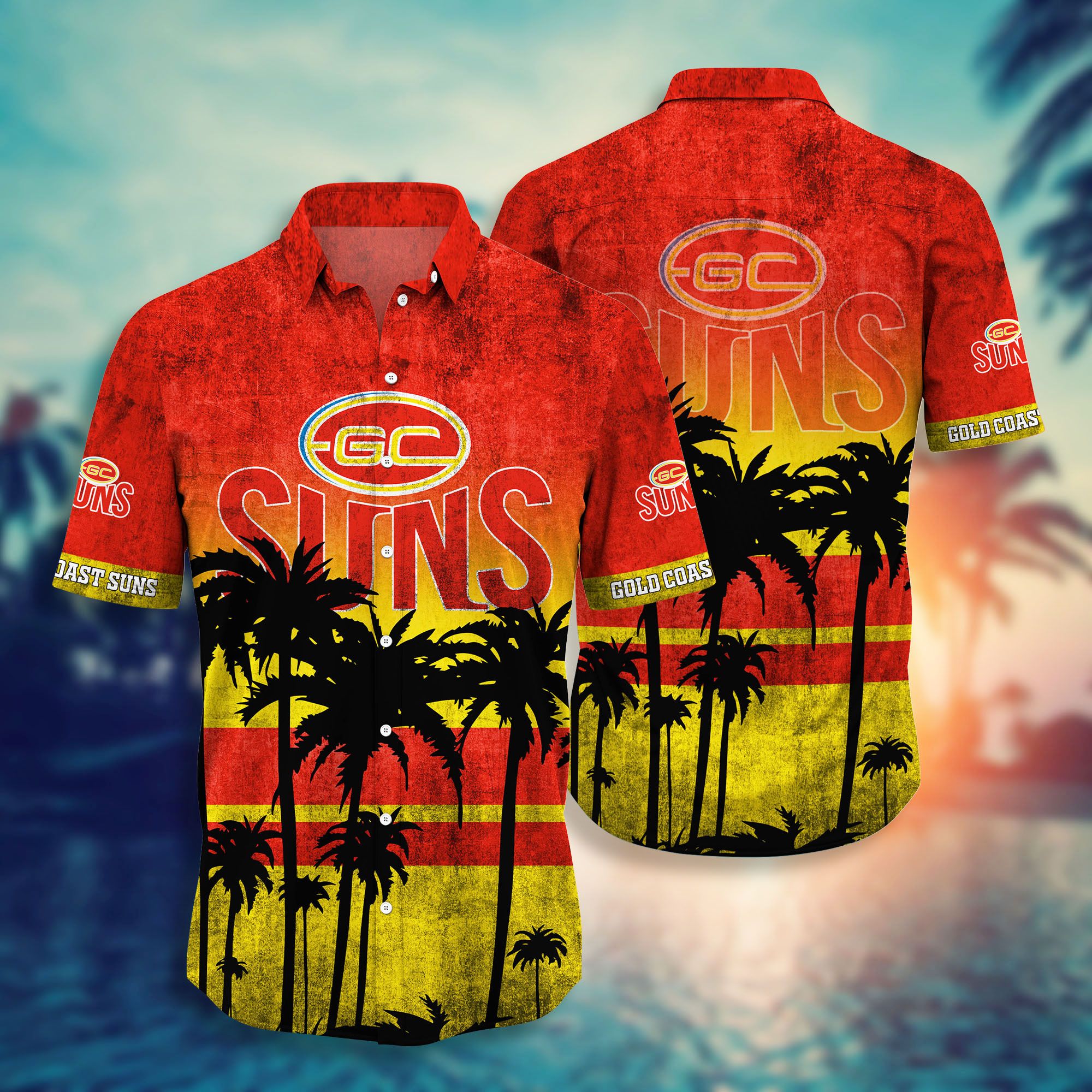 Gold Coast Suns AFL Hawaiian shirt 13 Gold Coast Suns AFL Hawaiian shirt short