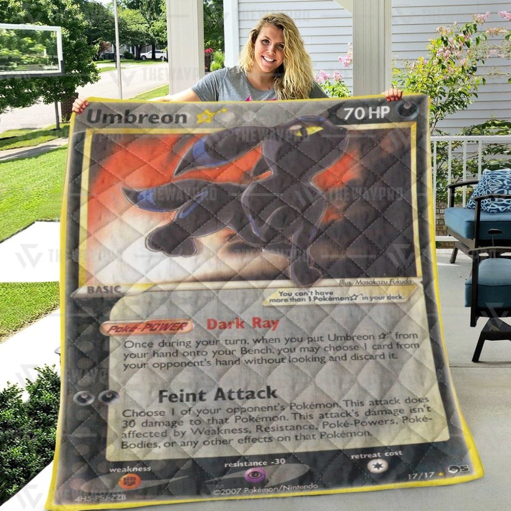 Gold Star Umbreon Pokemon quilt 4