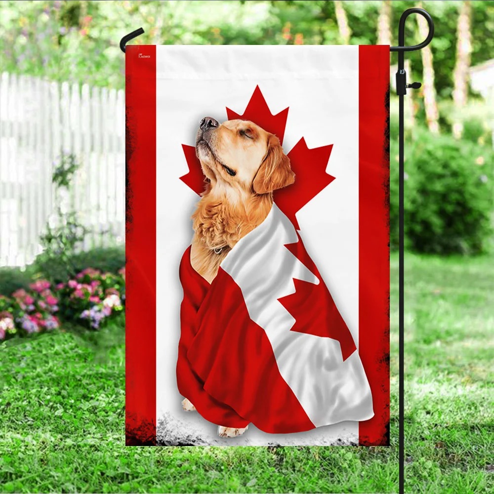 Golden Retriever Canada flag 4 Golden Retriever Canada flag 3