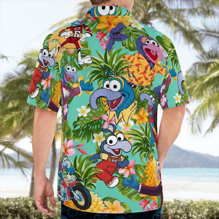 Gonzo The Muppet pineapple tropical hawaiian shirt 4