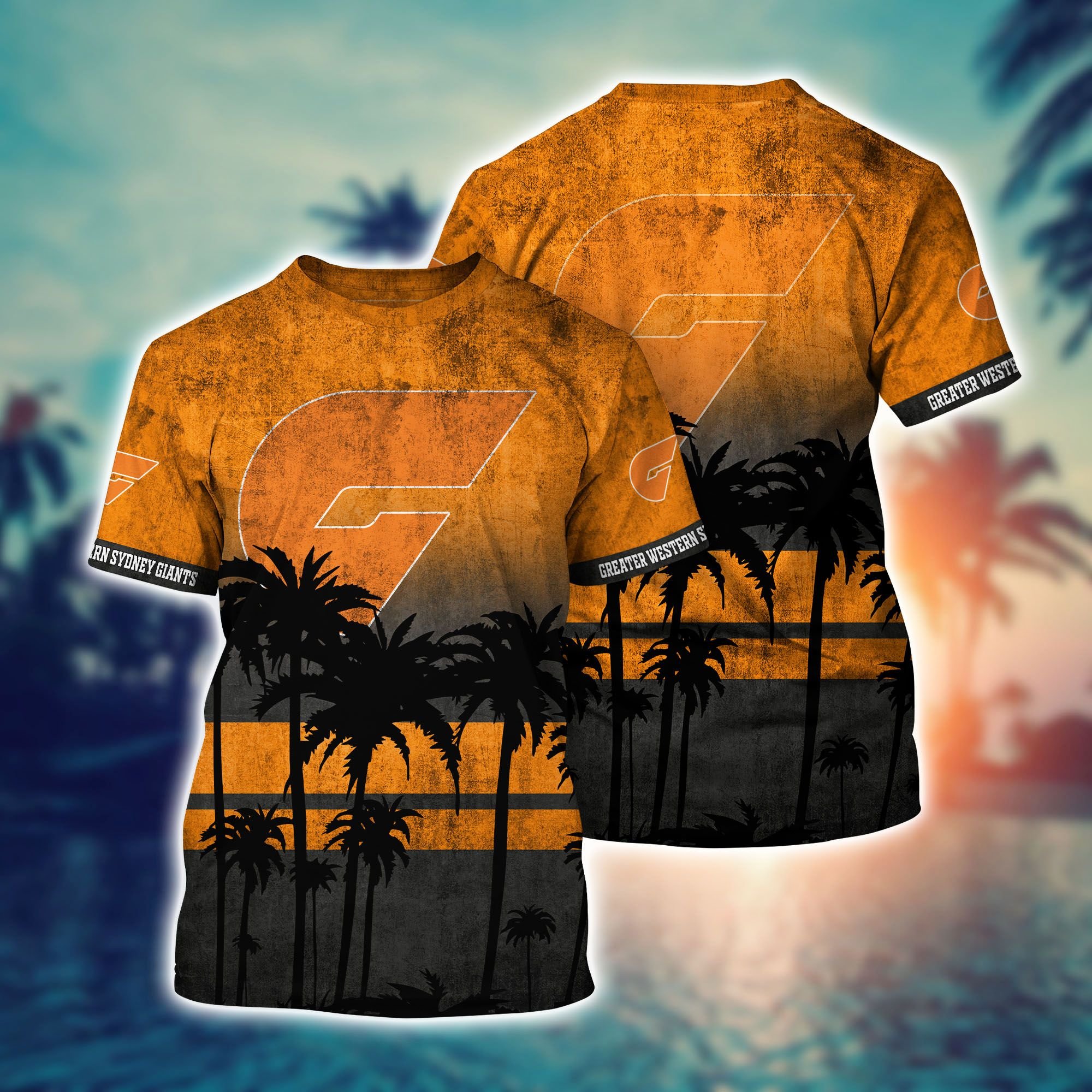 Greater Western Sydney Giants AFL Hawaiian shirt 2 Greater Western Sydney Giants AFL Hawaiian shirt short 4