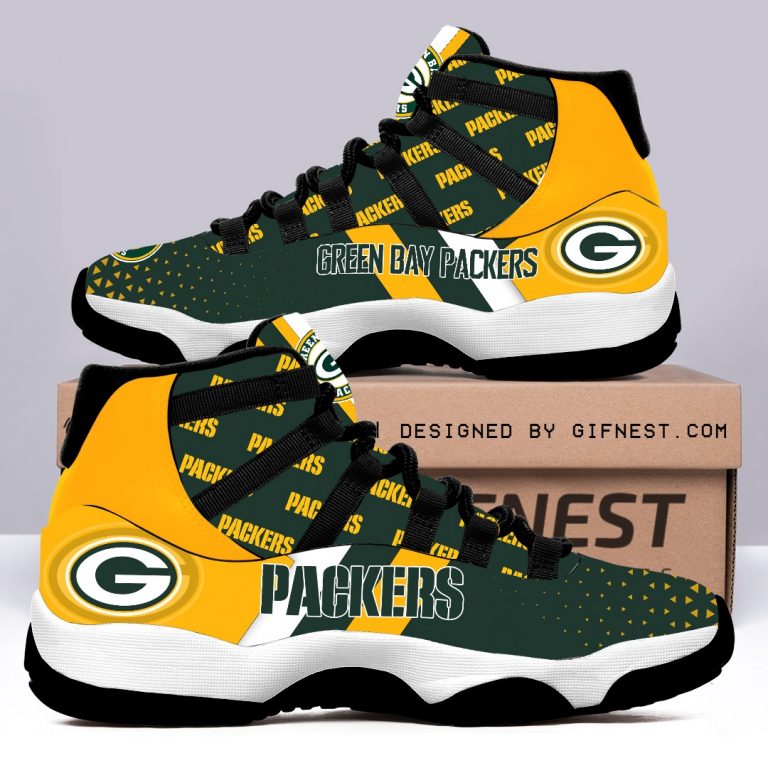 Green Bay Packers Air Jordan 11 sneaker shoes Green Bay Packers Air Jordan 11 sneaker shoes