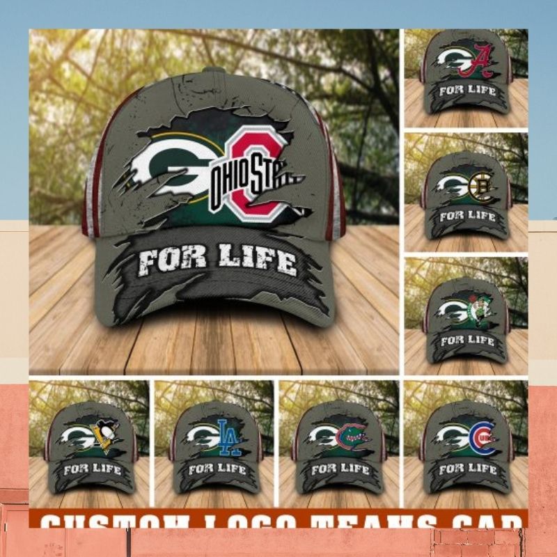 Green Bay Packers with custom logo sport team cap 2 Green Bay Packers with custom logo sport team cap 3