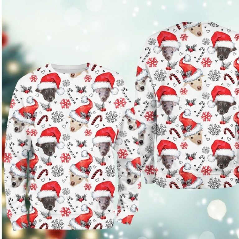 Greyhound Dog Xmas Christmas Decor sweatshirt 2