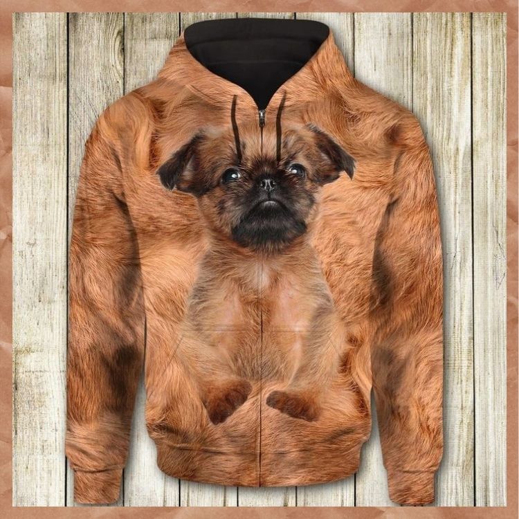 Griffon Bruxellois Face 3d all over print hoodie 3 Griffon Bruxellois Face 3d all over print hoodie 1