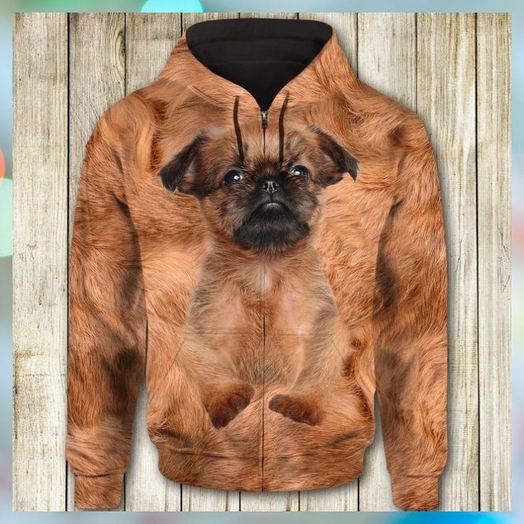 Griffon Bruxellois Face 3d all over print hoodie 2 Griffon Bruxellois Face 3d all over print hoodie 2