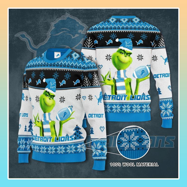 Grinch Detroit Lions Christmas Sweater 3 Grinch Detroit Lions Christmas Sweater 3