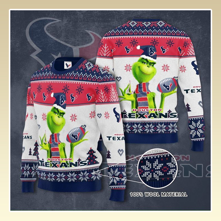 Grinch Houston Texans Christmas Sweater1