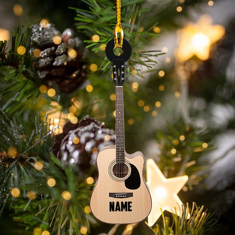 Guitar Classic custom name hanging ornament 1