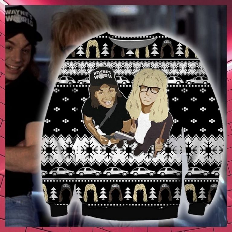 Guns N Roses Waynes World ugly sweater sweatshirt 3