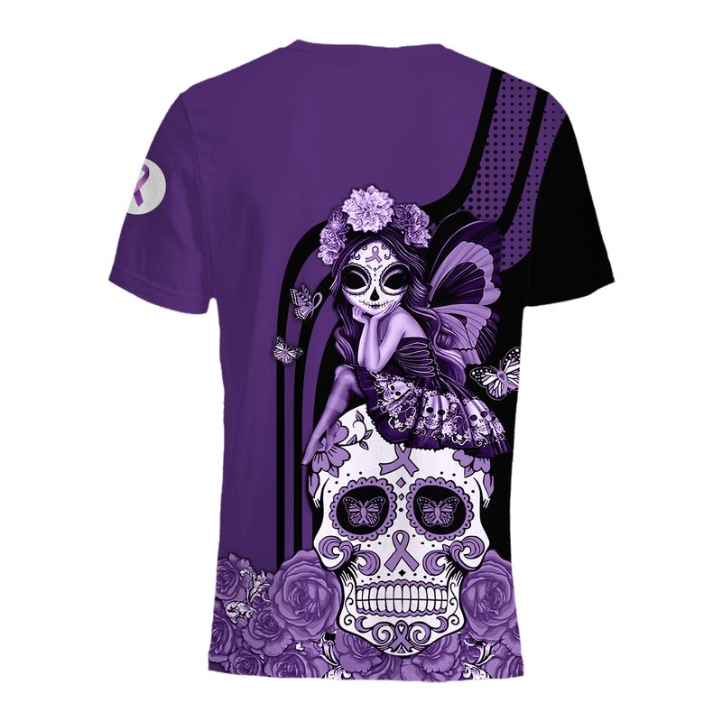 Gynecologic Cancer Awareness Sugar Skull Fairy 3d shirt, hoodie 3 Gynecologic Cancer Awareness Sugar Skull Fairy 3d shirt hoodie 4
