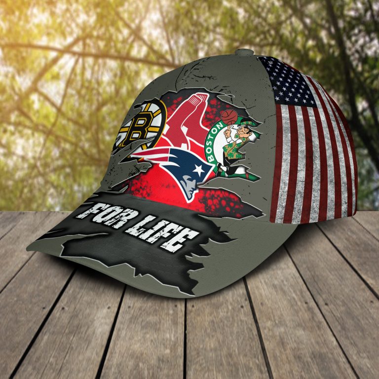 HOT For Life Boston Celtics New England Patriots Boston Bruins Boston Red Sox cap 3