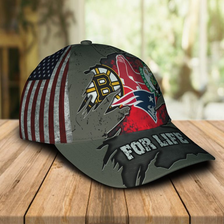 HOT For Life Boston Celtics New England Patriots Boston Bruins Boston Red Sox cap 4