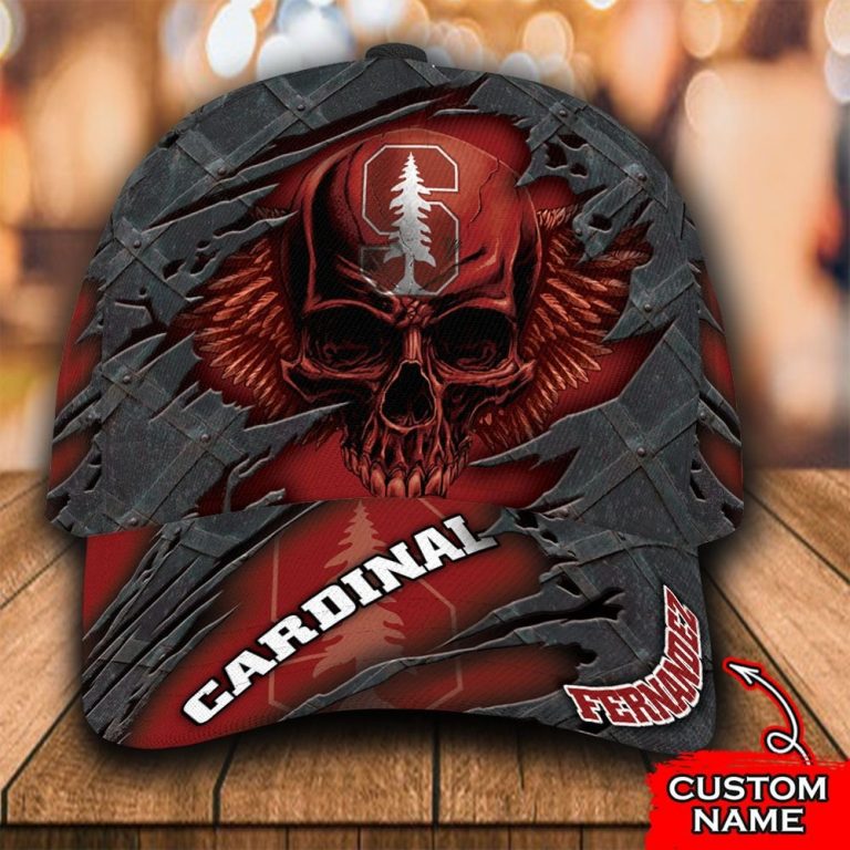 HOT Skull Stanford Cardinal custom Personalized cap 1