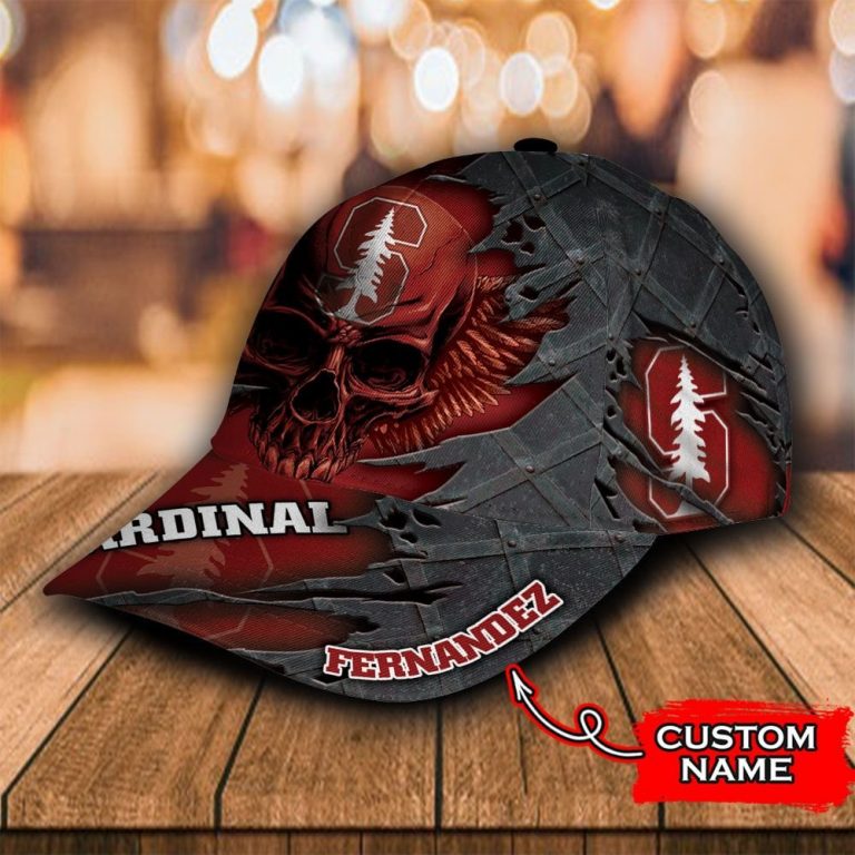 HOT Skull Stanford Cardinal custom Personalized cap 3