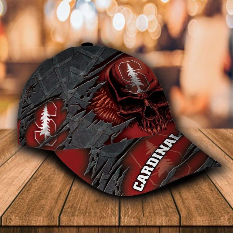 HOT Skull Stanford Cardinal custom Personalized cap 4